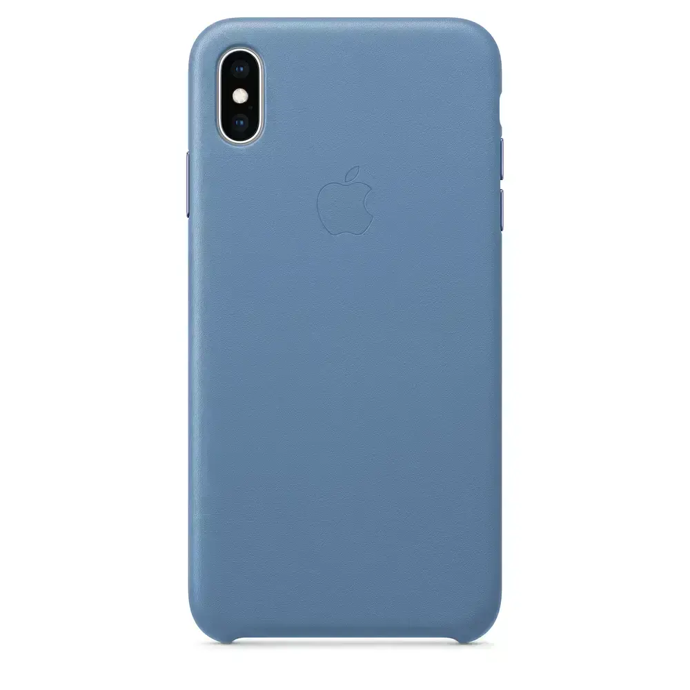 Apple iPhone XS Leather Case - Cornflower (MVFP2)